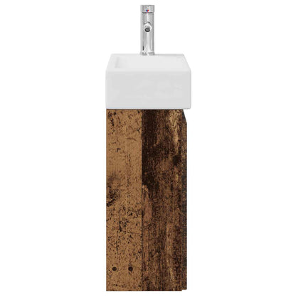 Mobile bagno con rubinetto Legno antico 45,5 x 22,5 x 84 cm | homemem39