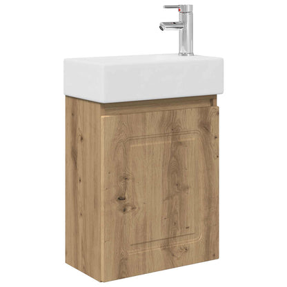 Mobile bagno con rubinetto Rovere Artigianale | homemem39