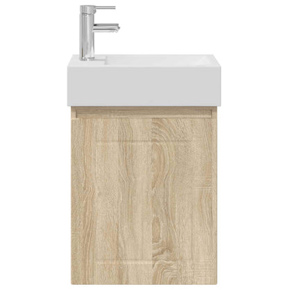 Mobile bagno con rubinetto Rovere Sonoma 45,5 x 25,5 x 84 cm | homemem39