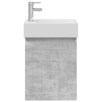 Mobile bagno con rubinetto Grigio Cemento 45,5 x 25,5 x 84 cm | homemem39