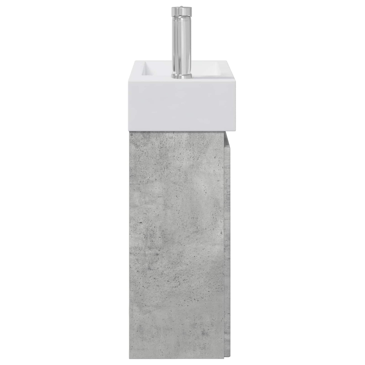 Mobile bagno con rubinetto Grigio Cemento 45,5 x 25,5 x 84 cm | homemem39