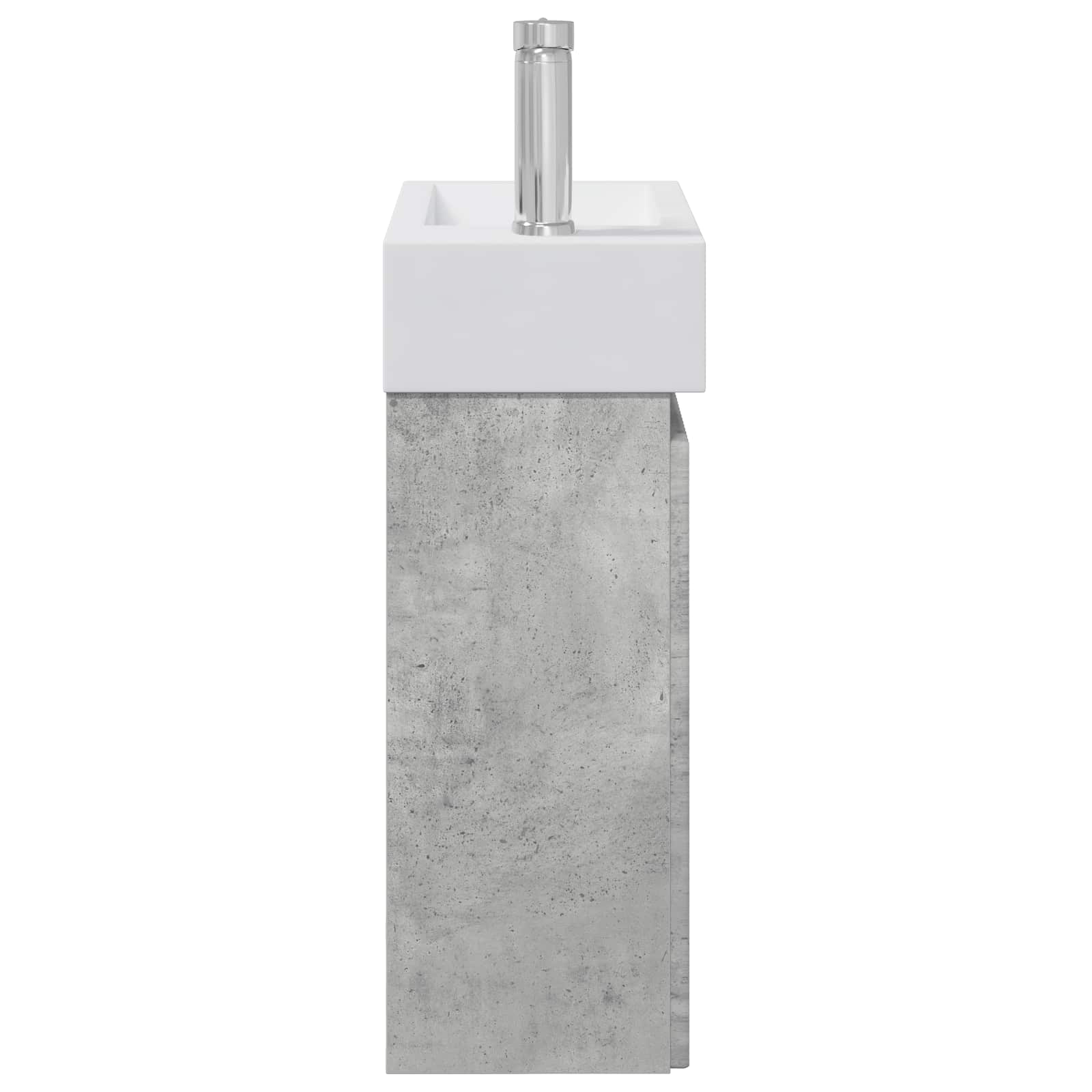 Mobile bagno con rubinetto Grigio Cemento 45,5 x 25,5 x 84 cm | homemem39