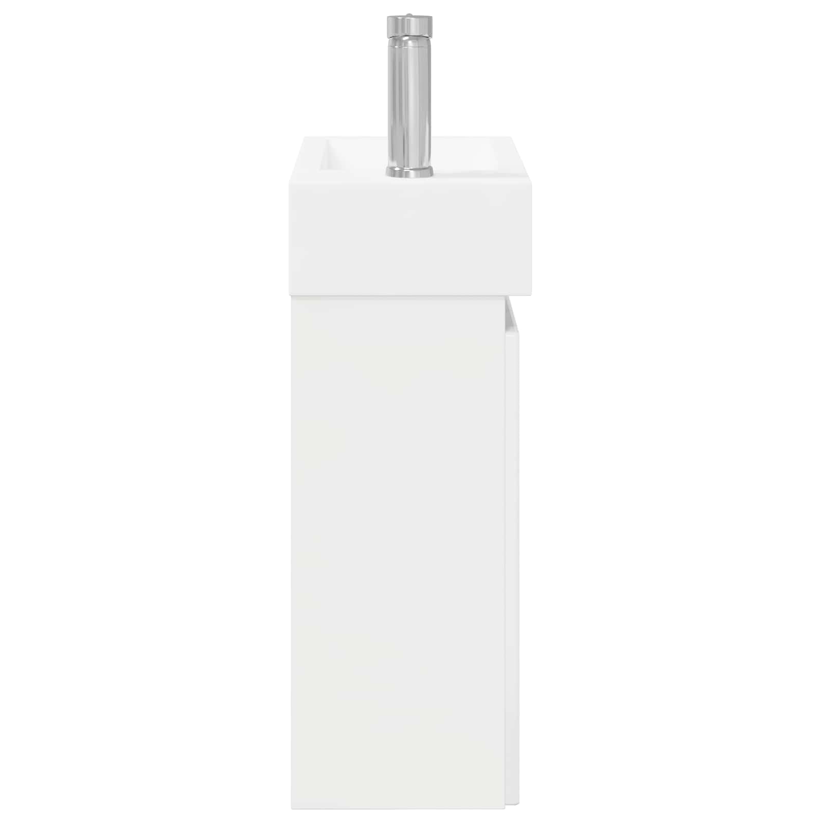 Mobile bagno con rubinetto Bianco Lucido 45,5 x 25,5 x 84 cm | homemem39