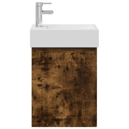 Mobile bagno con rubinetto Rovere Fumo 45,5 x 25,5 x 84 cm | homemem39