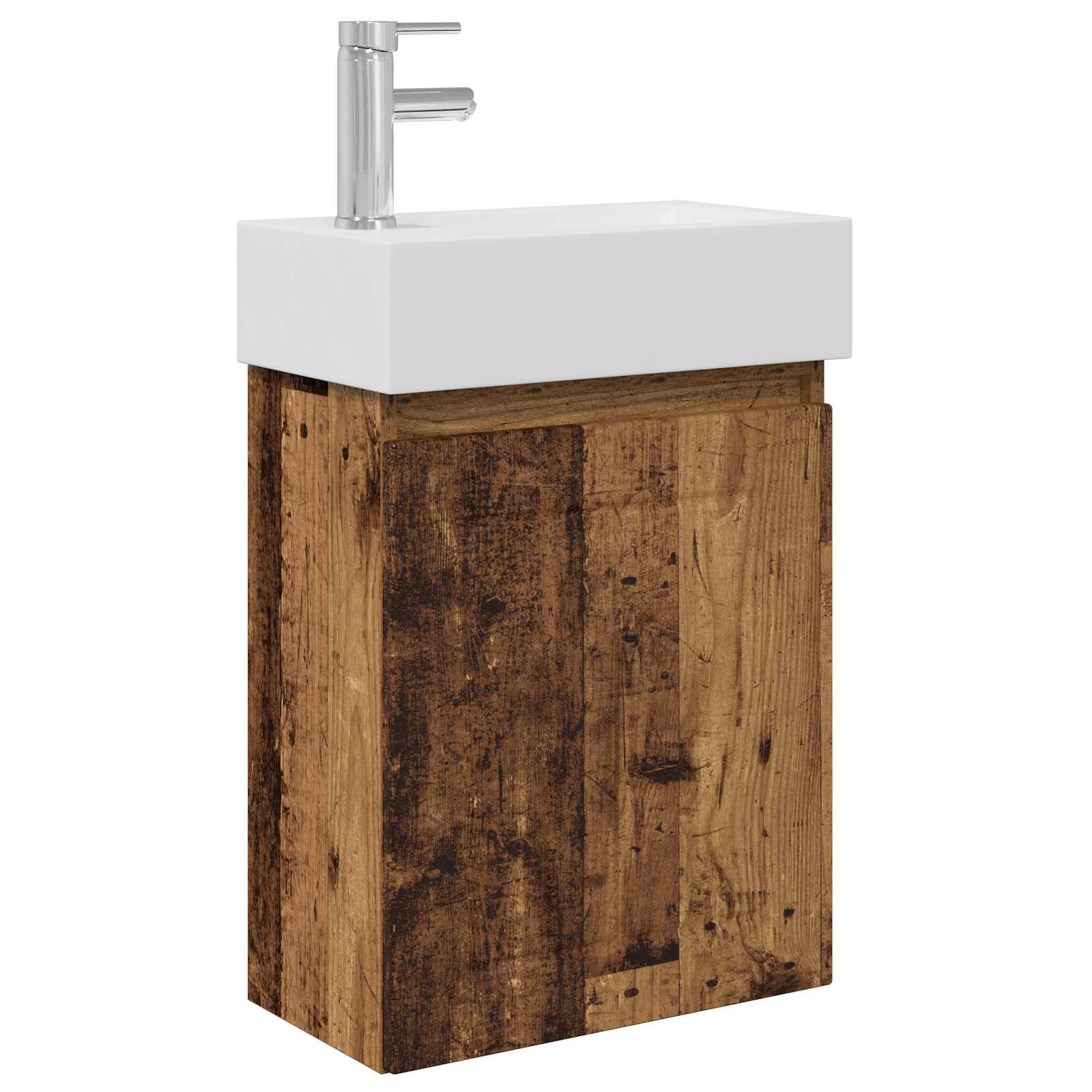 Mobile bagno con rubinetto Legno antico 45,5 x 25,5 x 84 cm | homemem39
