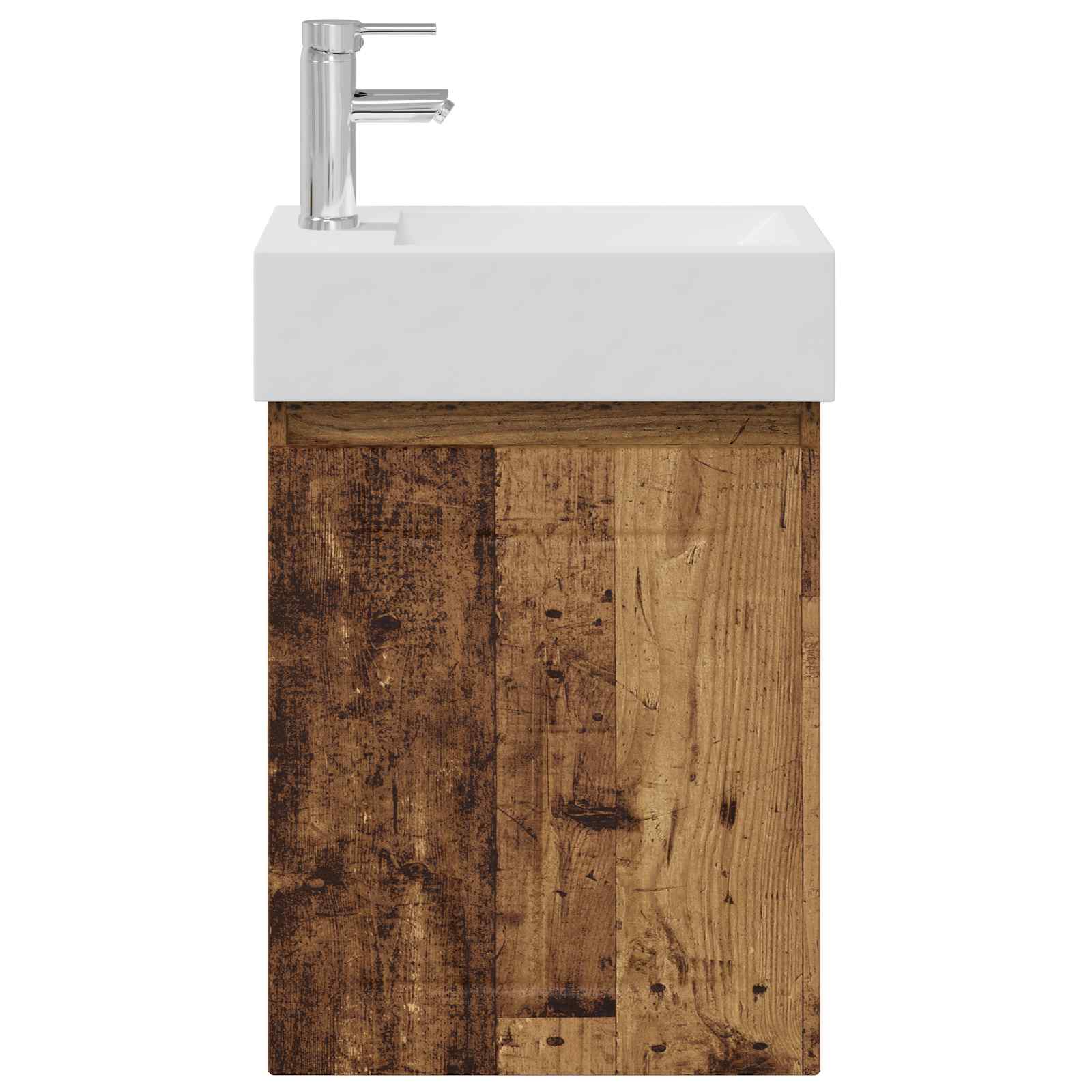 Mobile bagno con rubinetto Legno antico 45,5 x 25,5 x 84 cm | homemem39