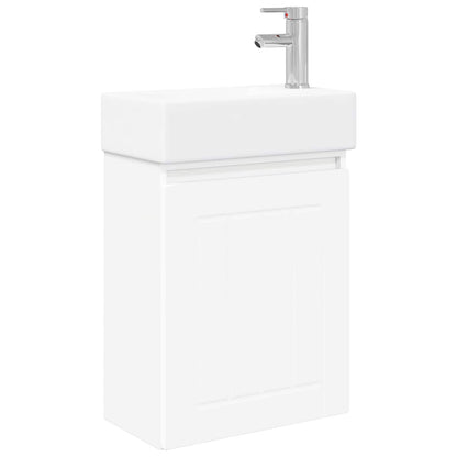 Mobile bagno con rubinetto Bianco 45,5 x 25,5 x 84 cm | homemem39