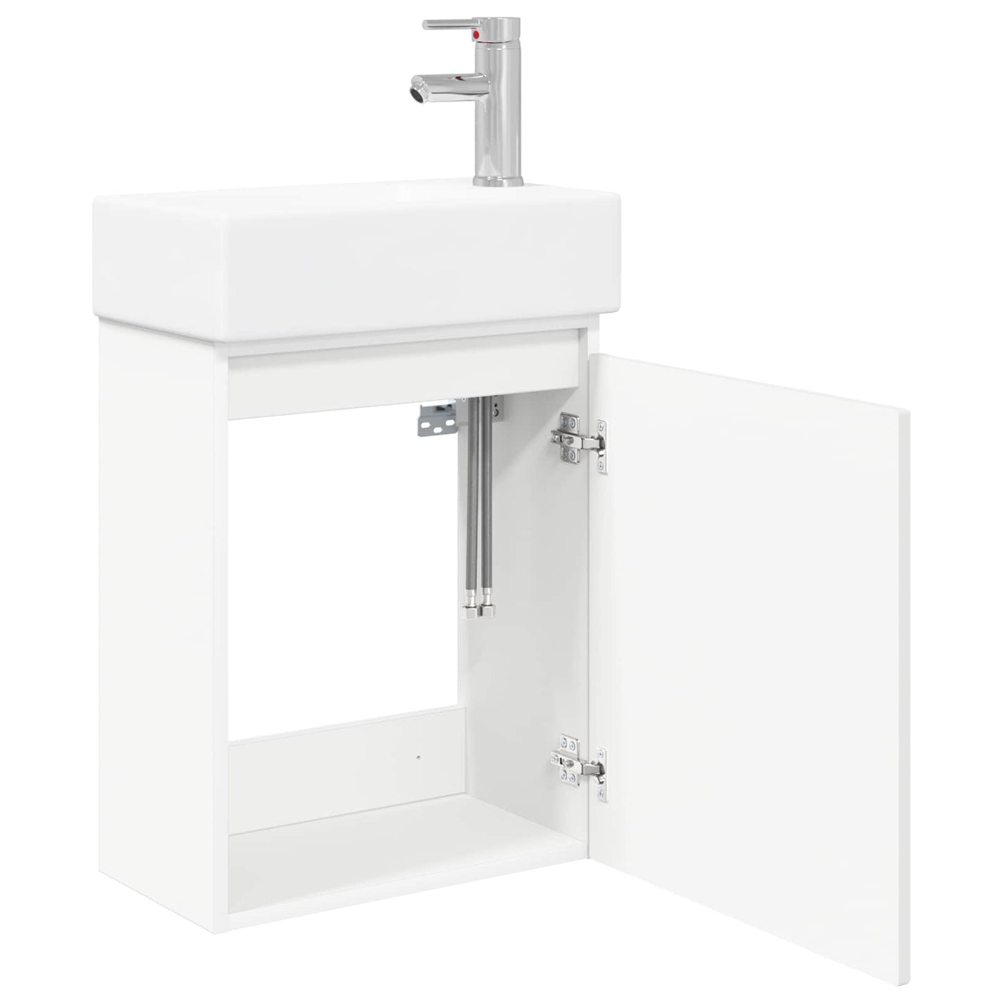 Mobile bagno con rubinetto Bianco 45,5 x 25,5 x 84 cm | homemem39
