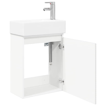 Mobile bagno con rubinetto Bianco 45,5 x 25,5 x 84 cm | homemem39