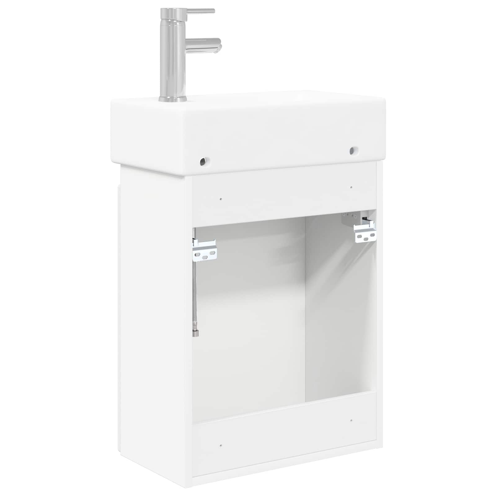 Mobile bagno con rubinetto Bianco 45,5 x 25,5 x 84 cm | homemem39