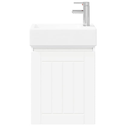 Mobile bagno con rubinetto Bianco 45,5 x 25,5 x 84 cm | homemem39