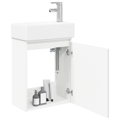 Mobile bagno con rubinetto Bianco 45,5 x 25,5 x 84 cm | homemem39