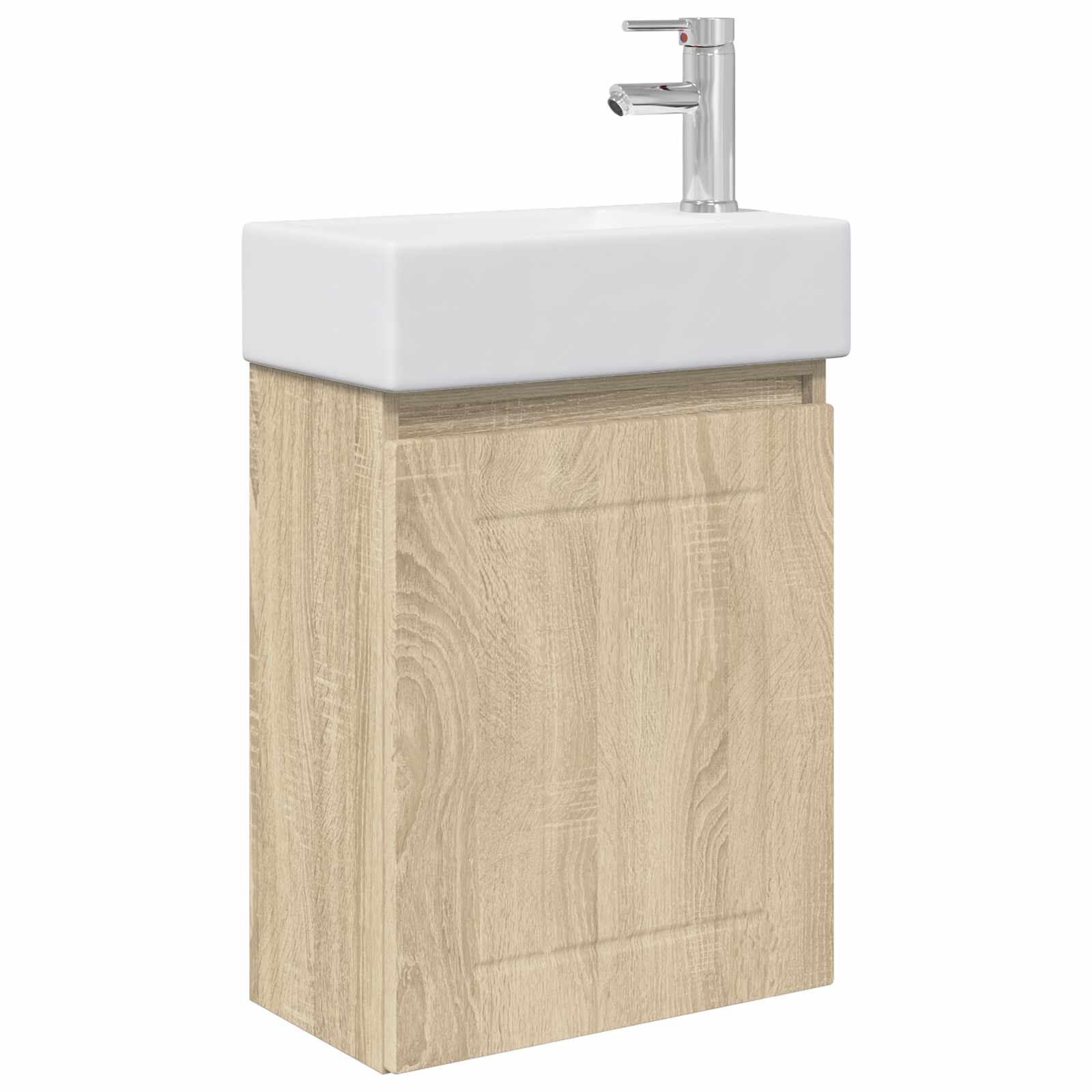 Mobile bagno con rubinetto Rovere Sonoma 45,5 x 25,5 x 84 cm | homemem39