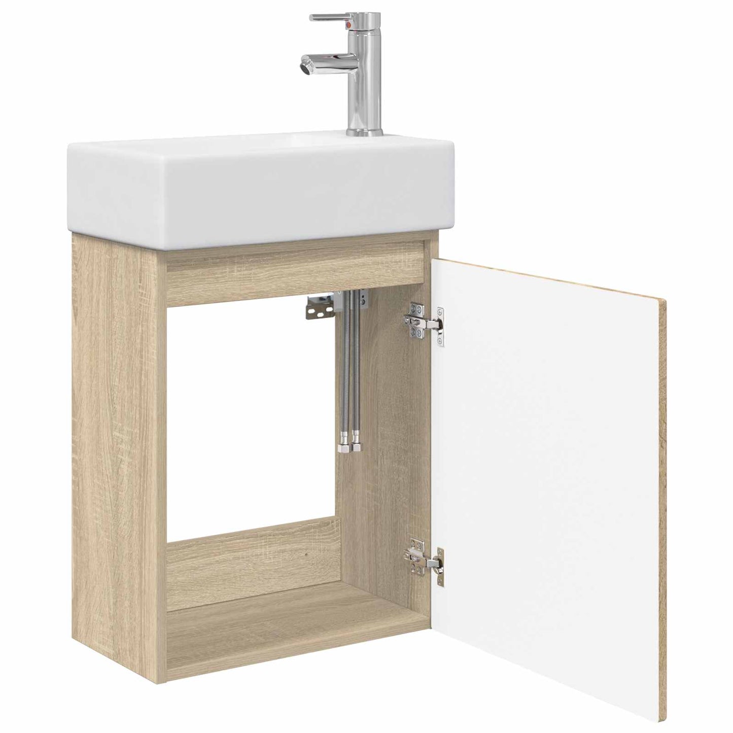 Mobile bagno con rubinetto Rovere Sonoma 45,5 x 25,5 x 84 cm | homemem39