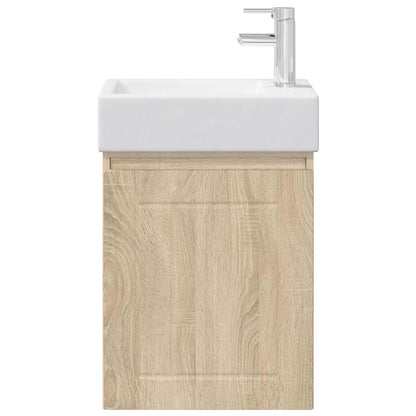 Mobile bagno con rubinetto Rovere Sonoma 45,5 x 25,5 x 84 cm | homemem39