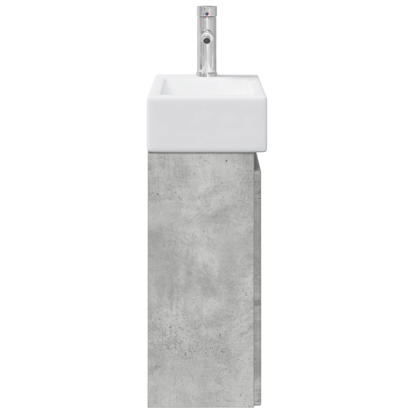 Mobile bagno con rubinetto Grigio Cemento 45,5 x 25,5 x 84 cm | homemem39