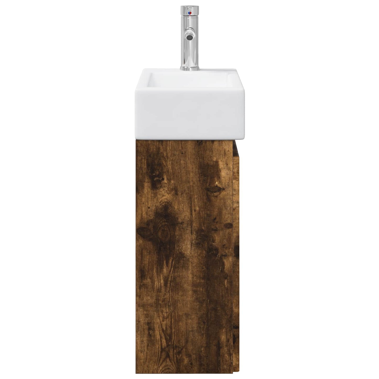 Mobile bagno con rubinetto Rovere Fumo 45,5 x 25,5 x 84 cm | homemem39