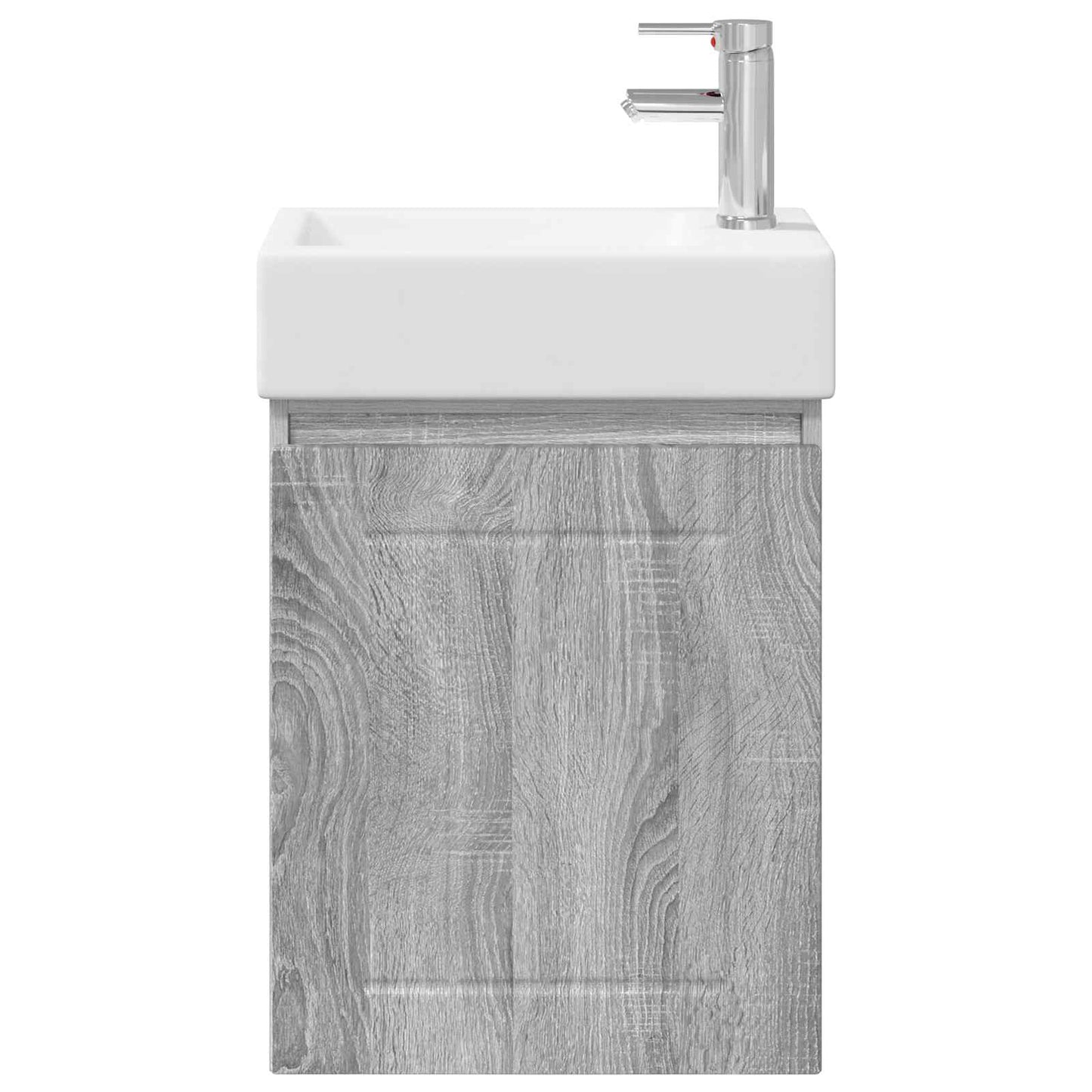 Mobile bagno con rubinetto Sonoma grigio 45,5 x 25,5 x 84 cm | homemem39