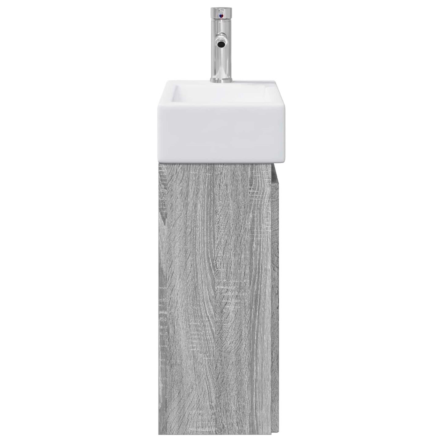 Mobile bagno con rubinetto Sonoma grigio 45,5 x 25,5 x 84 cm | homemem39