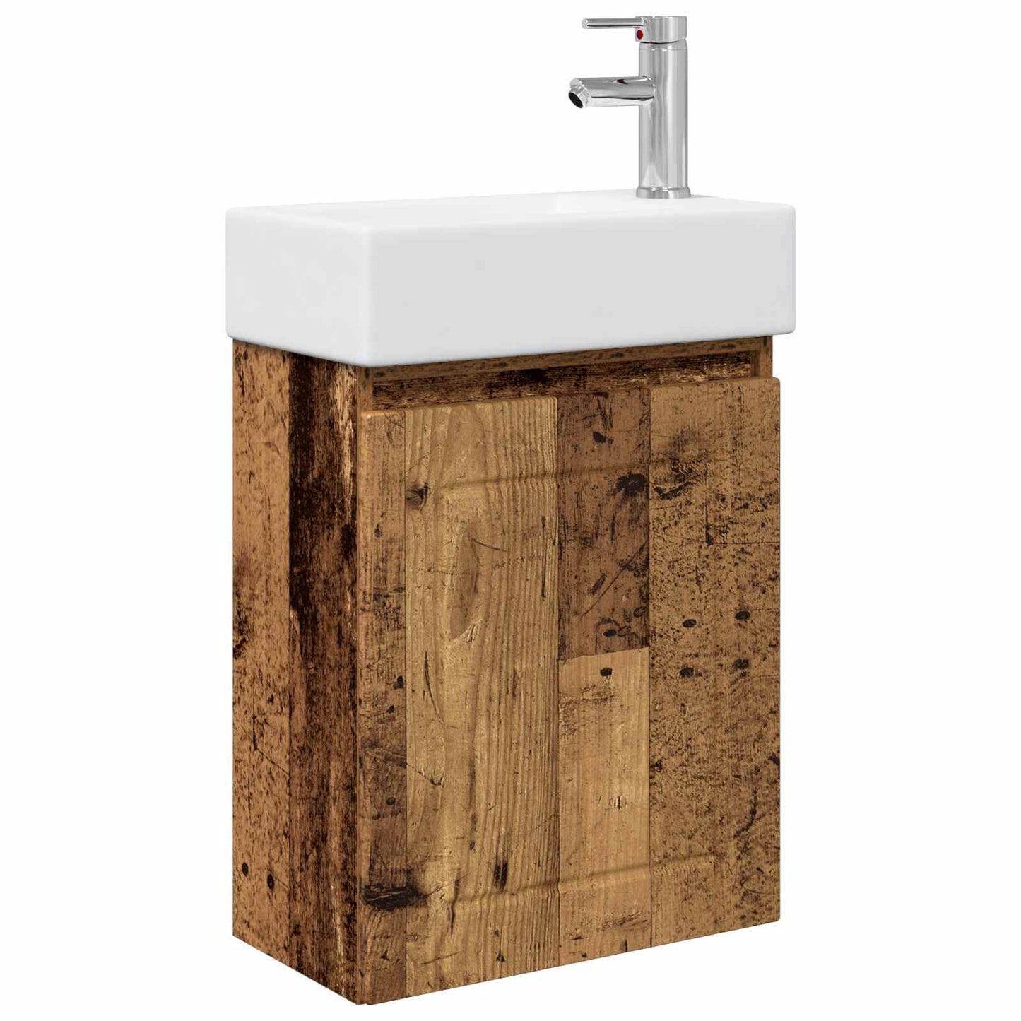 Mobile bagno con rubinetto Legno antico 45,5 x 25,5 x 84 cm | homemem39