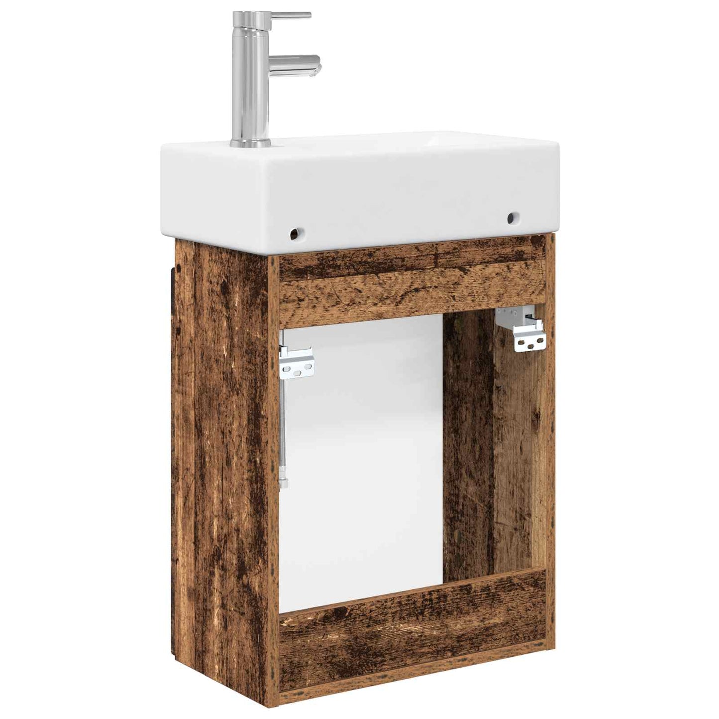 Mobile bagno con rubinetto Legno antico 45,5 x 25,5 x 84 cm | homemem39