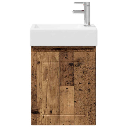 Mobile bagno con rubinetto Legno antico 45,5 x 25,5 x 84 cm | homemem39
