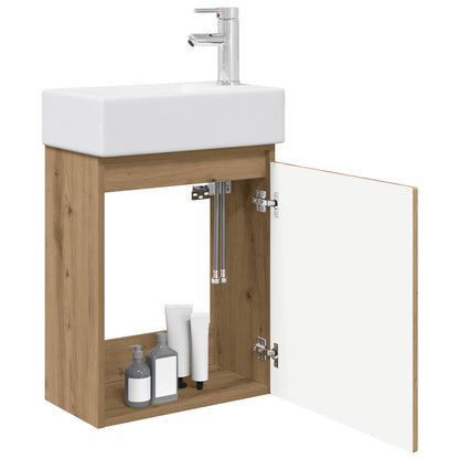 Mobile bagno con rubinetto Rovere Artigianale | homemem39