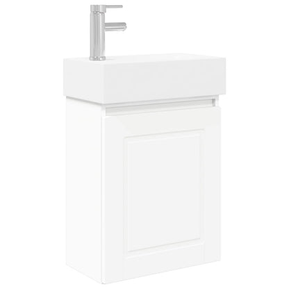 Mobile bagno con rubinetto Bianco 45,5 x 22,5 x 84 cm | homemem39