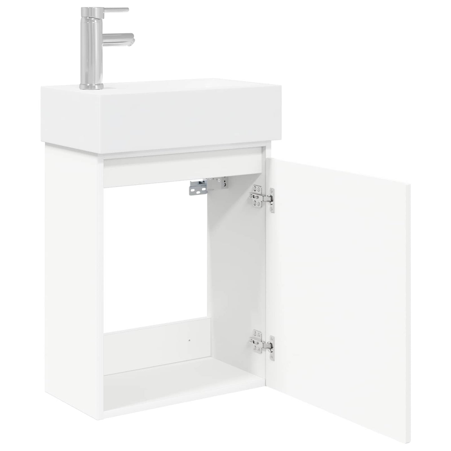 Mobile bagno con rubinetto Bianco 45,5 x 22,5 x 84 cm | homemem39