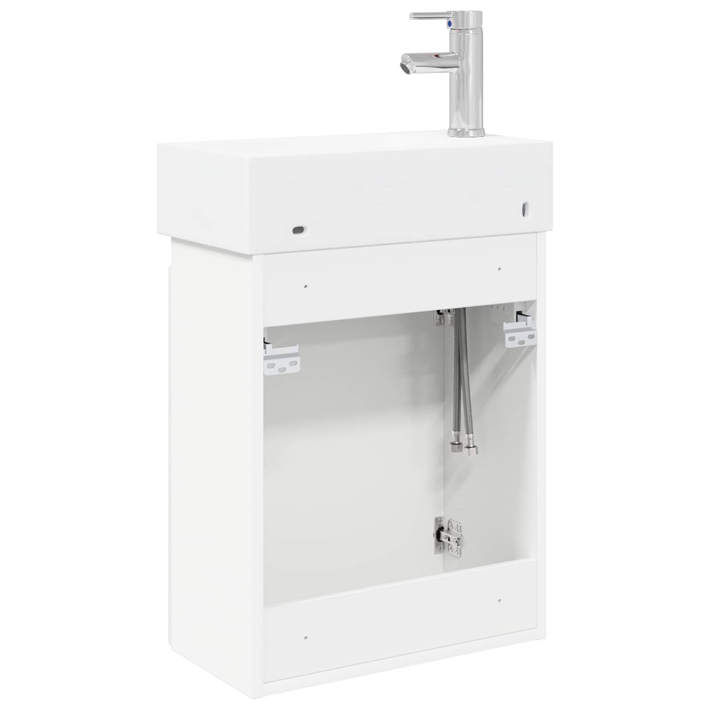 Mobile bagno con rubinetto Bianco 45,5 x 22,5 x 84 cm | homemem39