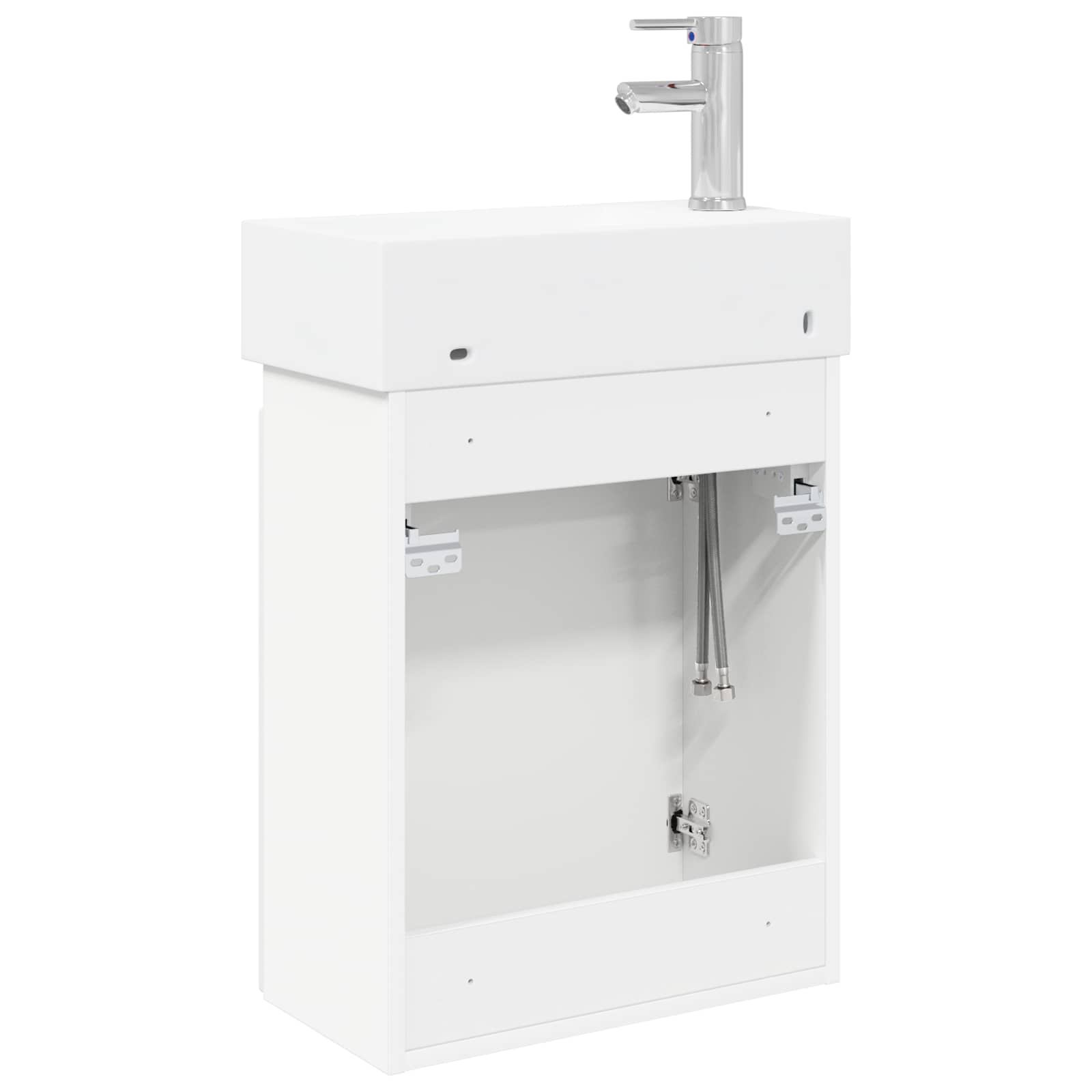 Mobile bagno con rubinetto Bianco 45,5 x 22,5 x 84 cm | homemem39