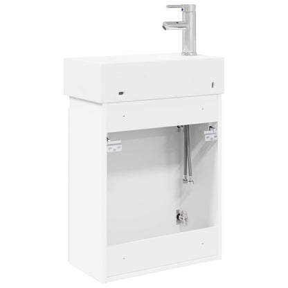 Mobile bagno con rubinetto Bianco 45,5 x 22,5 x 84 cm | homemem39