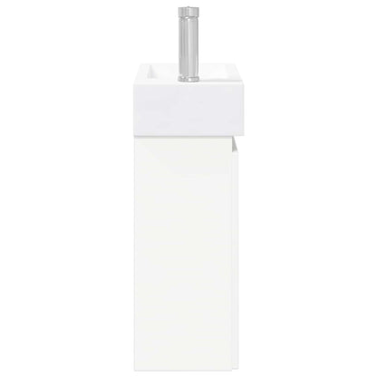 Mobile bagno con rubinetto Bianco 45,5 x 22,5 x 84 cm | homemem39