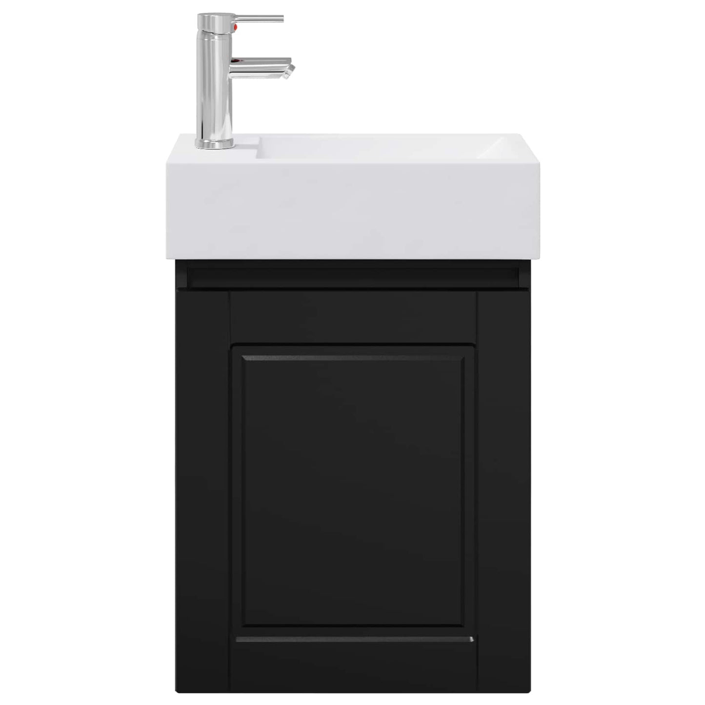 Mobile bagno con rubinetto Nero 45,5 x 22,5 x 84 cm | homemem39