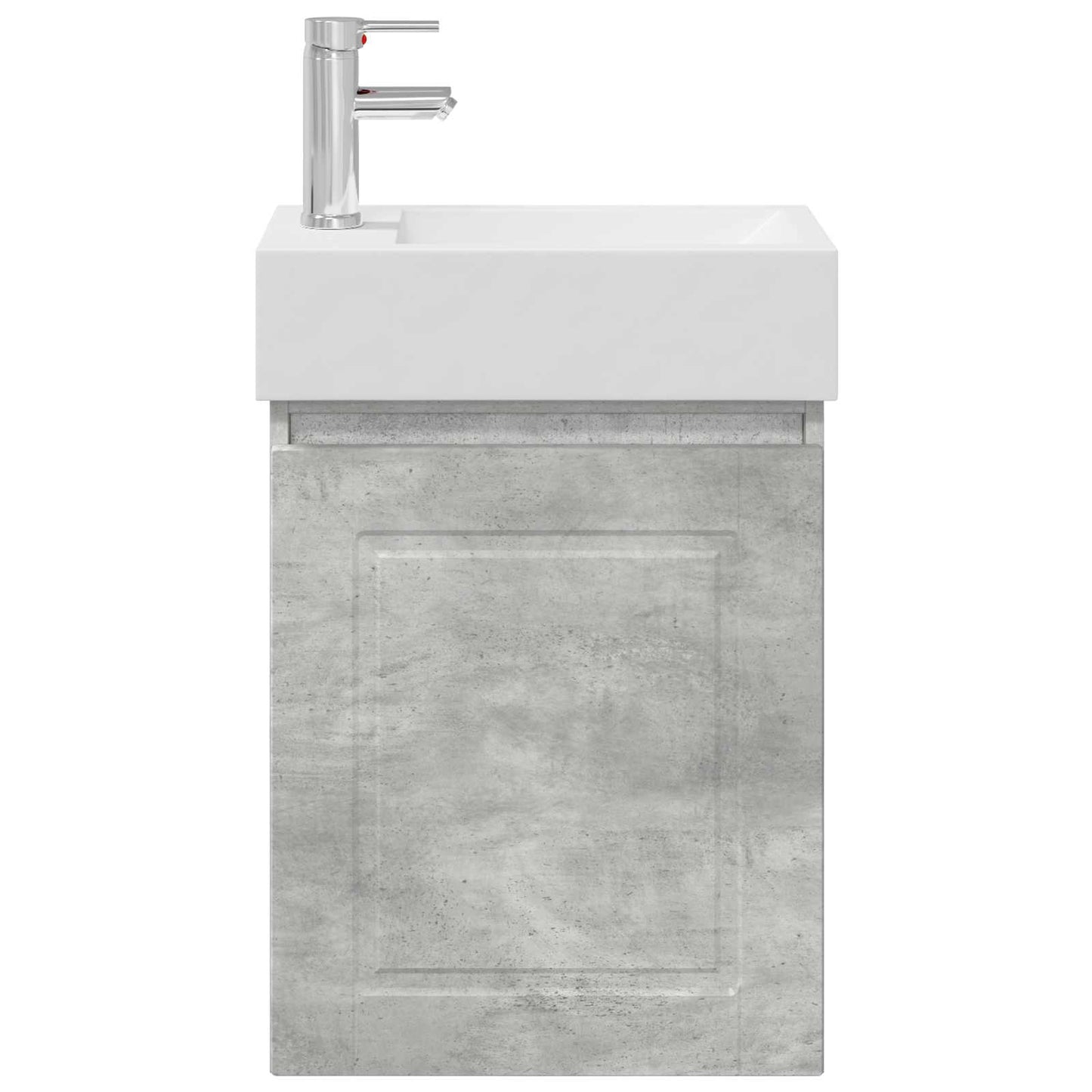 Mobile bagno con rubinetto Grigio Cemento 45,5 x 22,5 x 84 cm | homemem39