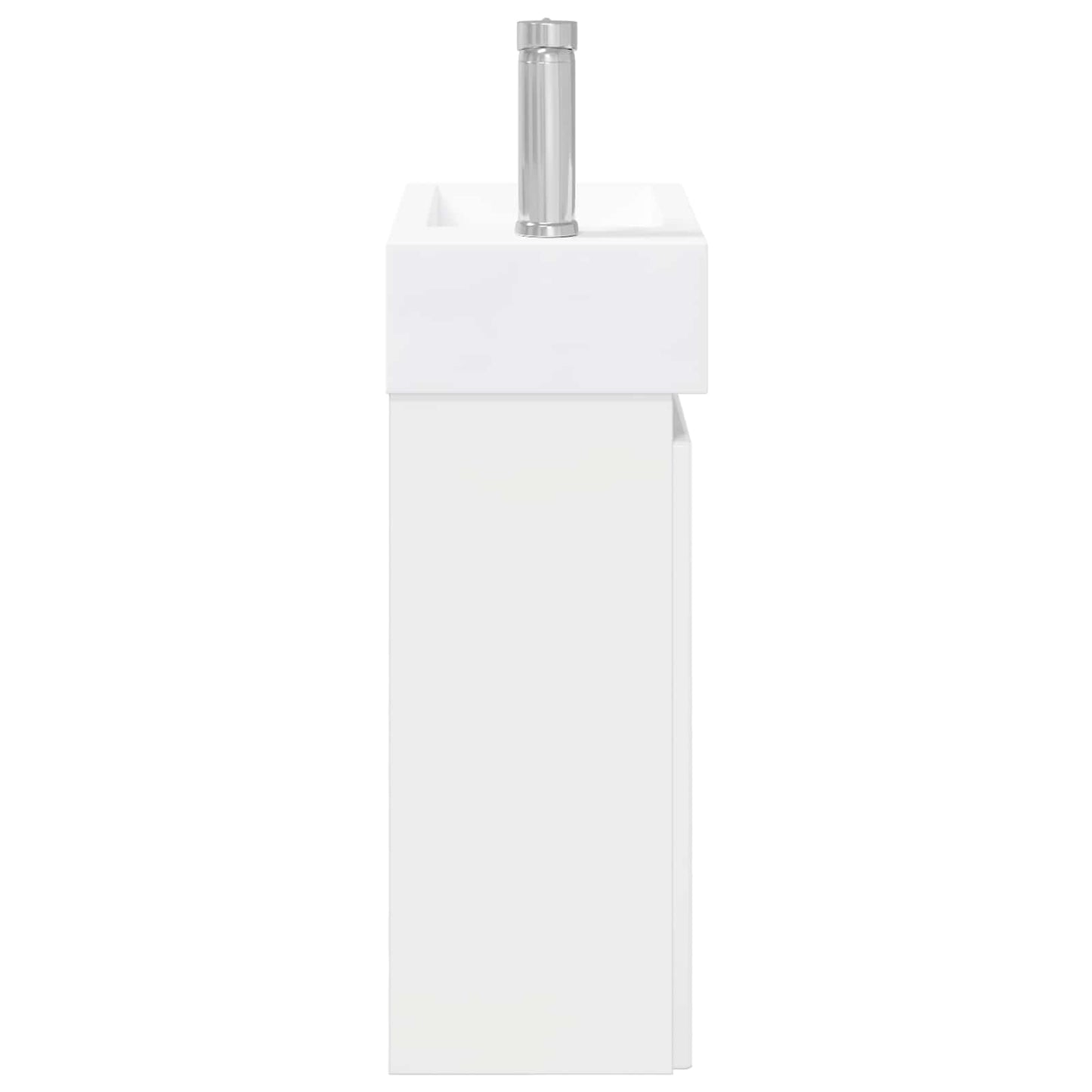 Mobile bagno con rubinetto Bianco Lucido 45,5 x 22,5 x 84 cm | homemem39