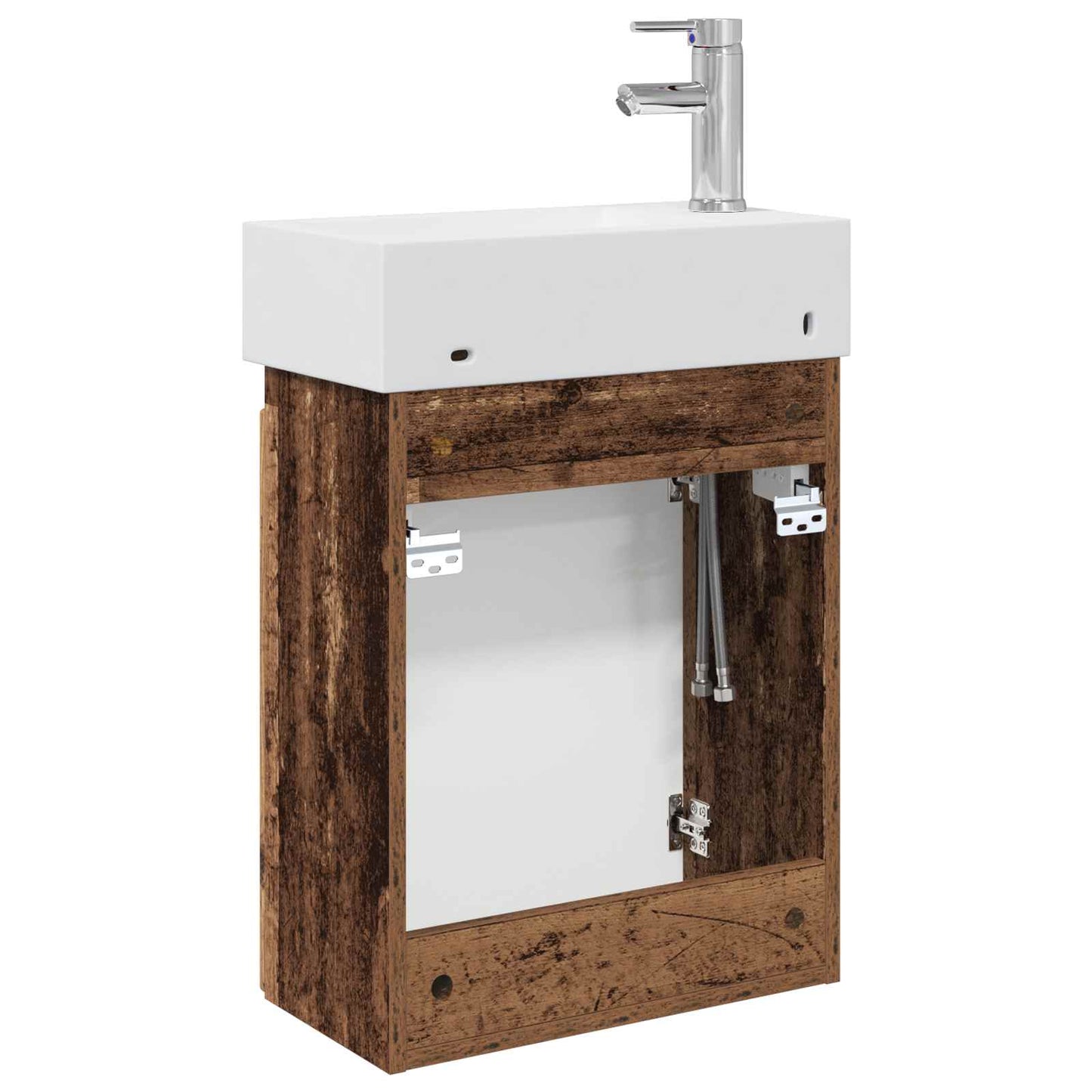 Mobile bagno con rubinetto Legno antico 45,5 x 22,5 x 84 cm | homemem39