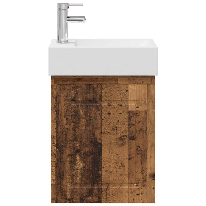 Mobile bagno con rubinetto Legno antico 45,5 x 22,5 x 84 cm | homemem39