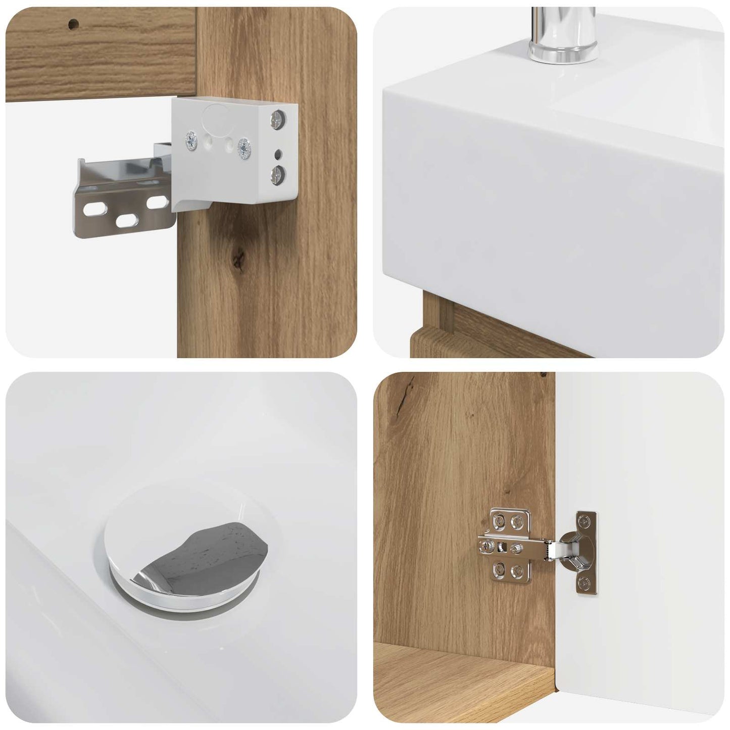Mobile bagno con rubinetto Rovere Artigianale | homemem39