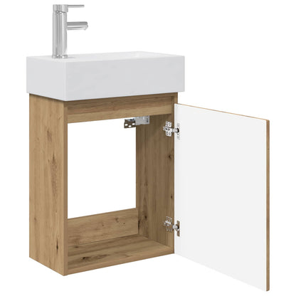 Mobile bagno con rubinetto Rovere Artigianale | homemem39