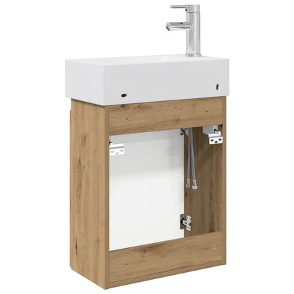 Mobile bagno con rubinetto Rovere Artigianale | homemem39