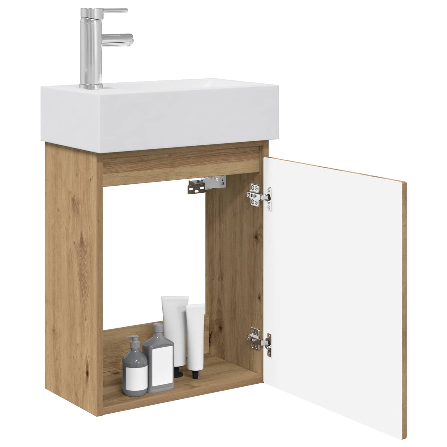 Mobile bagno con rubinetto Rovere Artigianale | homemem39