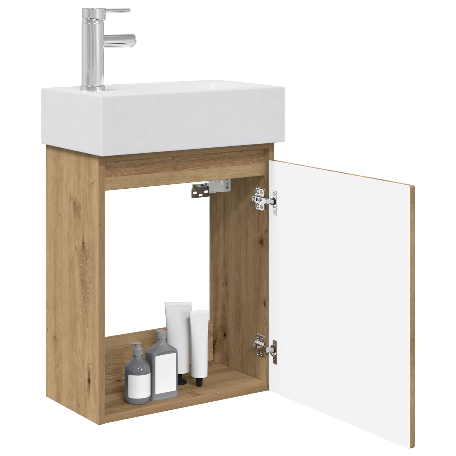 Mobile bagno con rubinetto Rovere Artigianale | homemem39
