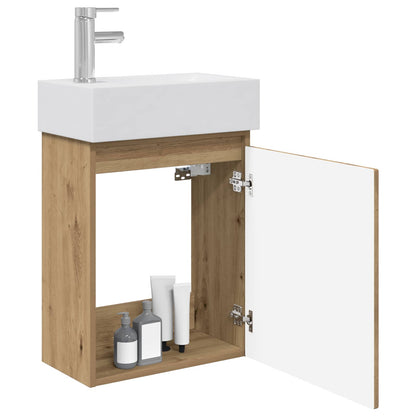 Mobile bagno con rubinetto Rovere Artigianale | homemem39