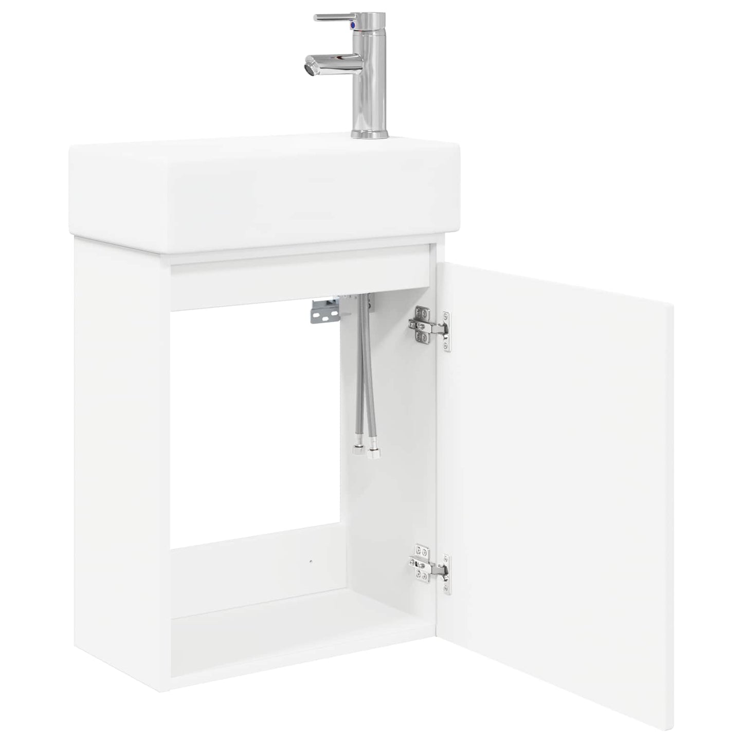 Mobile bagno con rubinetto Bianco 45,5 x 22,5 x 84 cm | homemem39