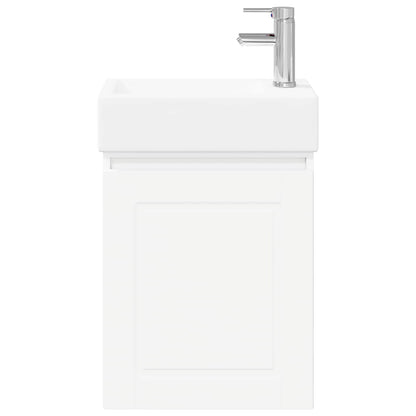 Mobile bagno con rubinetto Bianco 45,5 x 22,5 x 84 cm | homemem39