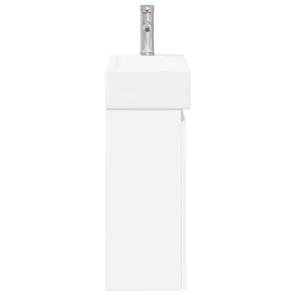 Mobile bagno con rubinetto Bianco 45,5 x 22,5 x 84 cm | homemem39
