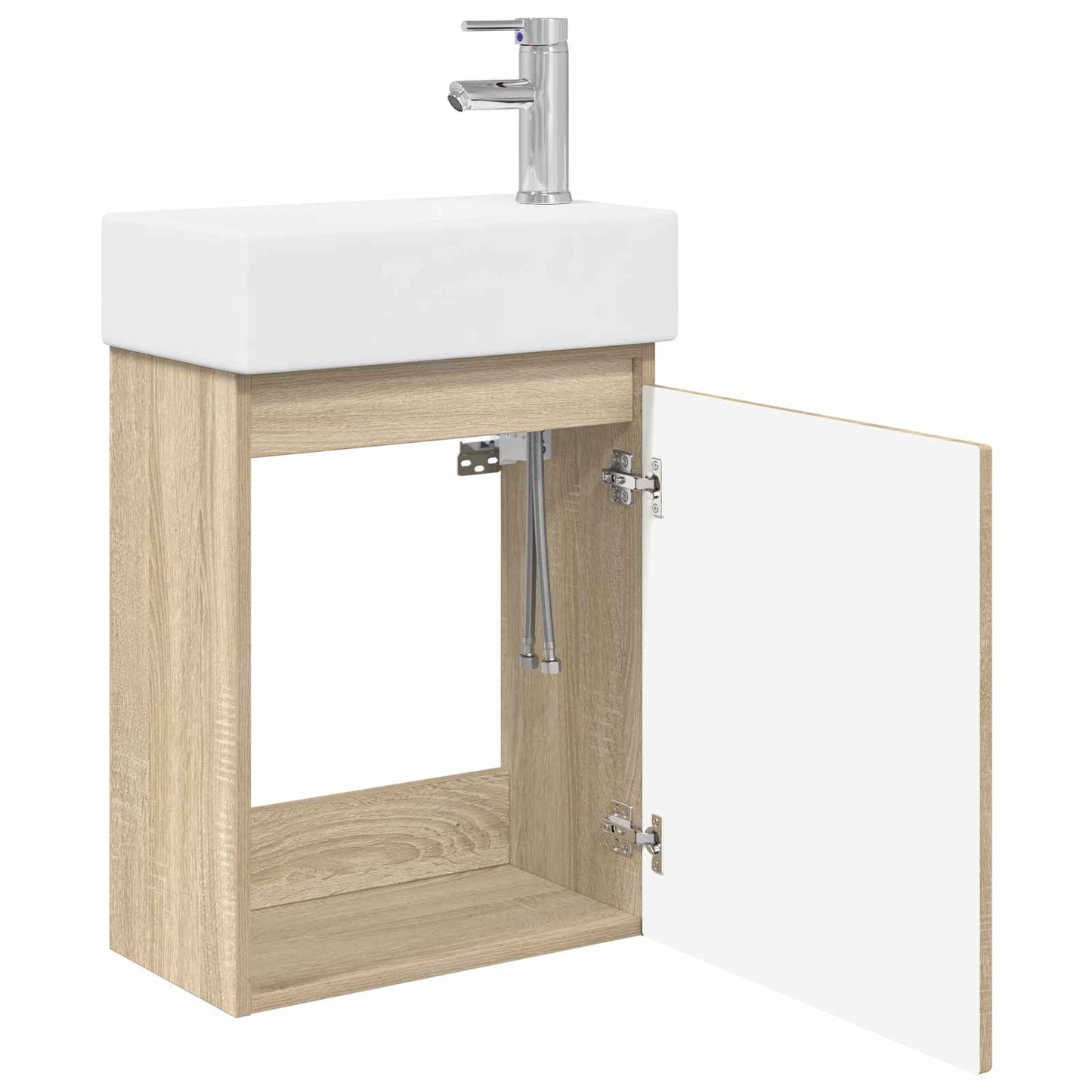 Mobile bagno con rubinetto Rovere Sonoma 45,5 x 22,5 x 84 cm | homemem39
