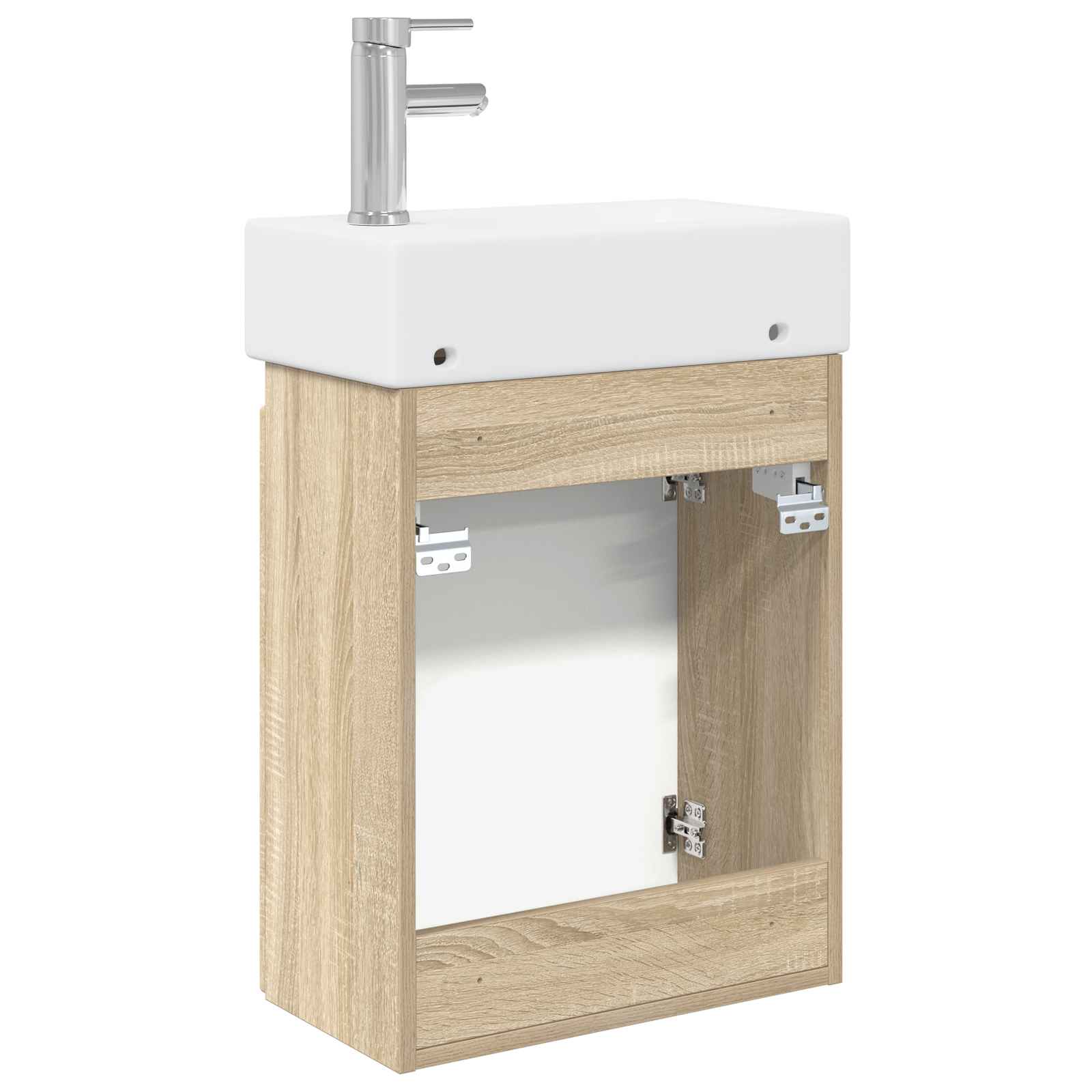 Mobile bagno con rubinetto Rovere Sonoma 45,5 x 22,5 x 84 cm | homemem39