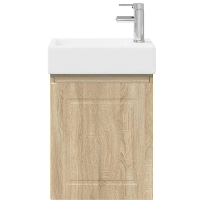Mobile bagno con rubinetto Rovere Sonoma 45,5 x 22,5 x 84 cm | homemem39